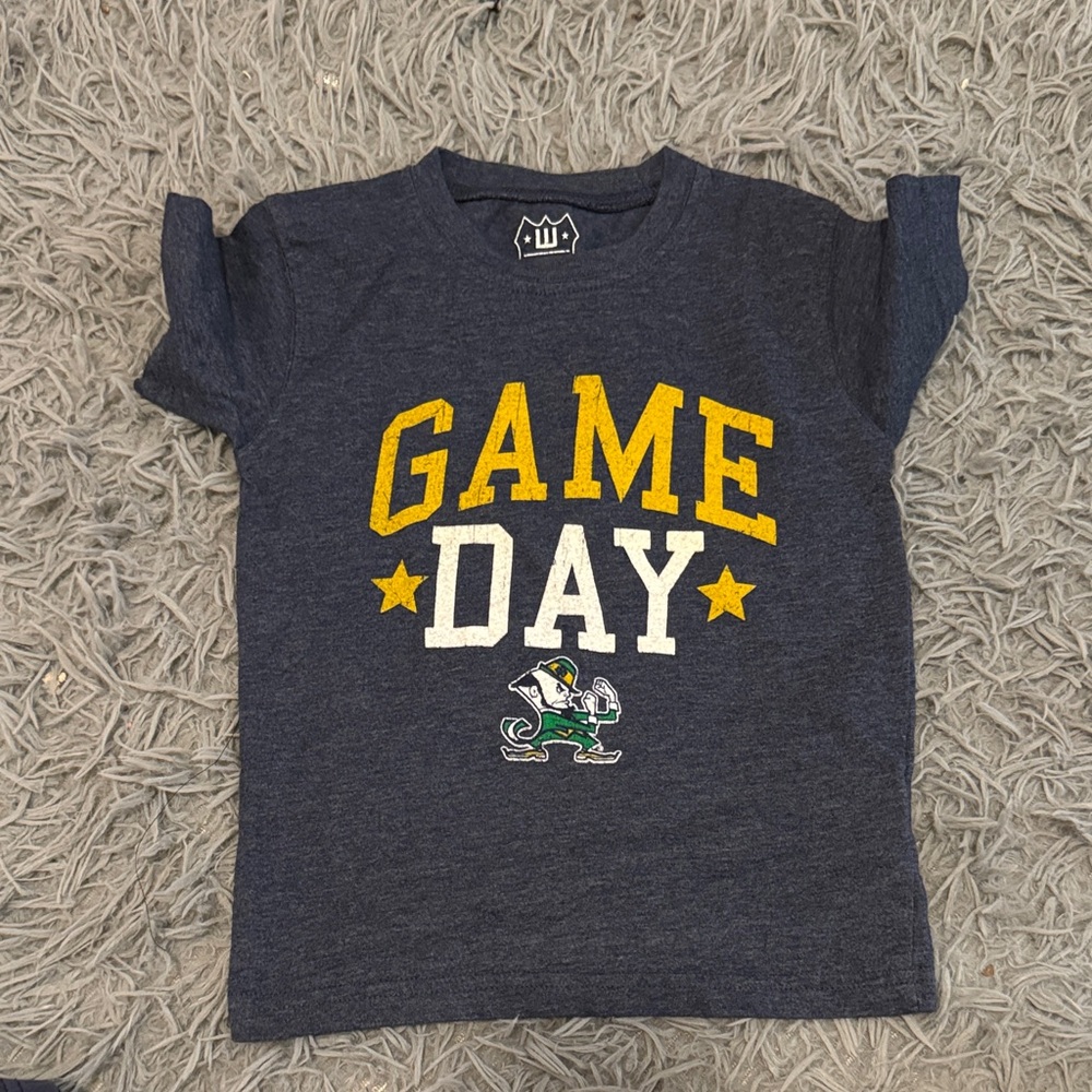 Notre Dame Game Day Kids T-Shirt - Navy Blue